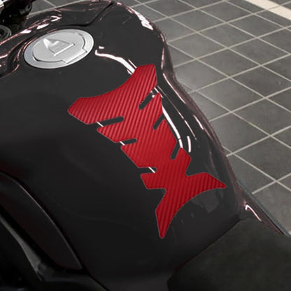Motorcycle Tank Pad Protector for Yamaha R3 YZF-R3, Carbon-Look Fuel Tank Stickers Protective Non-Slip Scratch Resistance Gas Sticker,A/Red - color: A/Red