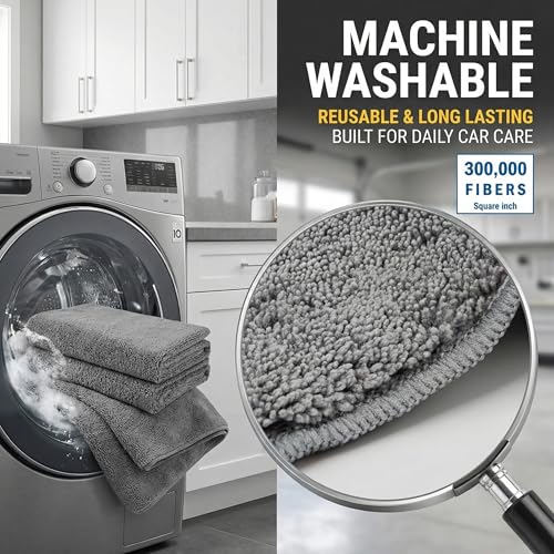 2 Pack Professional Large Microfiber Car Drying Towels (31" x 24"), Scratch Free, Lint Free, Highly Absorbent Quick Drying Towel Cloth for Cars, SUVs, RVs, Trucks Boats, Car Detailing