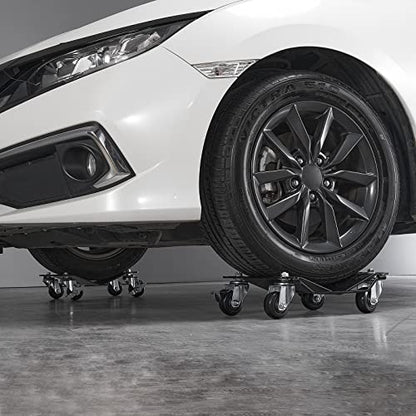VEVOR Wheel Dolly, 3000 lbs Car Moving Dolly, Wheel Dolly Car Tire Stake Set of 2 Piece, Heavy-Duty Car Tire Dolly Cart Moving Cars, Trucks, Trailers, Motorcycles, and Boats - size: 2 Pack, style: 3000 LBS，2 Pack