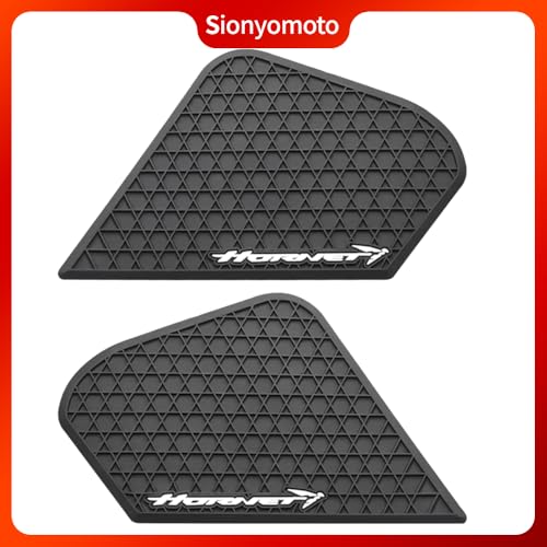 Fuel Gas Tank Pad Protector Stickers Decal Set Compatible with CB750 2023-2024 - Anti-Slip Protective Kit, Black, PVC Rubber Material, 3-Piece