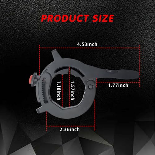 ijuicy Motorcycle Cruise Control Assist, Motorcycle Throttle Lock, Throttle Cruise Control, Motorcycle Cruise Control Throttle Clamp, Universal Motorcycle Throttle Accessories (Black)