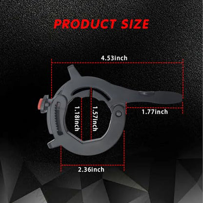 ijuicy Motorcycle Cruise Control Assist, Motorcycle Throttle Lock, Throttle Cruise Control, Motorcycle Cruise Control Throttle Clamp, Universal Motorcycle Throttle Accessories (Black)
