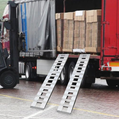 Fold Ramps with Treads 2 Pack 6000lb Aluminum Loading Ramps Folding Heavy Duty Motorcycle Ramp 80" x 15" Truck Car Auto Trailer Ramp for Motorcycles UTVs ATVs Trucks Lawnmowers - size: 2Pcs 80" x 15" 6000Lbs Truck Ramps