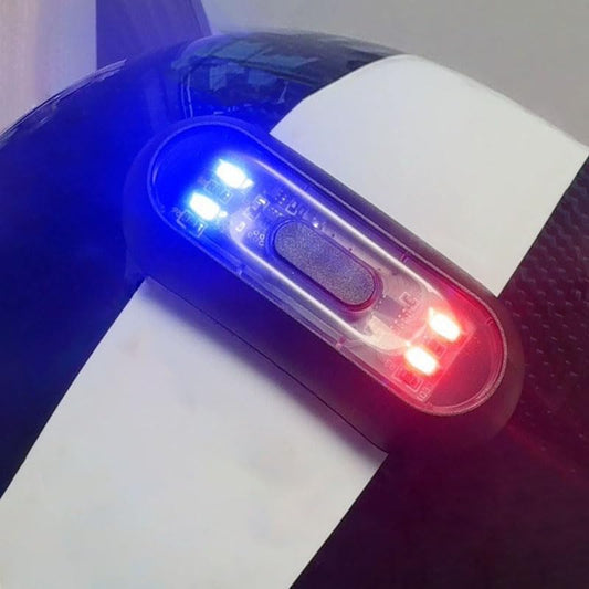 Bike Motorcycle Helmet Light for HJC is IS17 is-Max FG FG-17 CL CL-17 V90, Bike Bicycle Motorcycle Secure Warning Helmet Tail Light Helmet Brake Light for Night Riding - color: B Red+Blue
