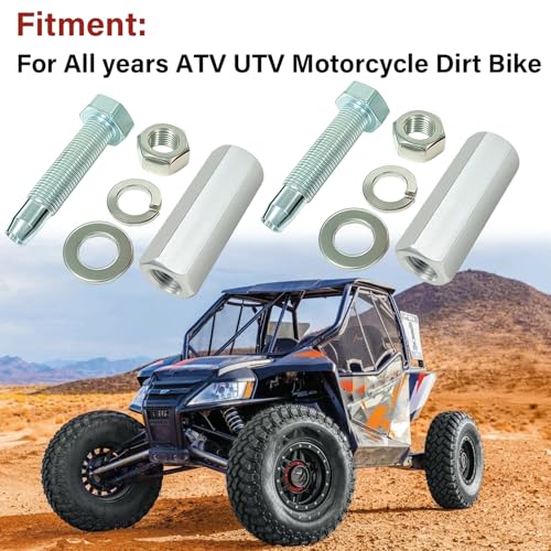 Universal Silver 1/4'' Quick Release Flag Pole Holder-2 Pack | Whip Dune Flag Mount, for Motocross, UTV, ATV, Motorcycle, Boat, Off Road, Aluminum and Steel Material - color: Silver