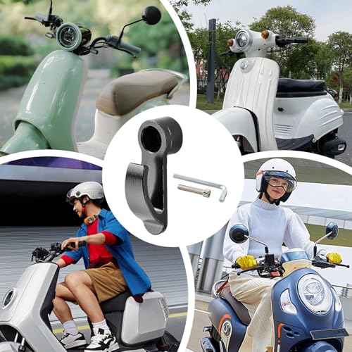 Aluminum Alloy Hanger | Motorcycle Hook, Helmet Hanger | for Daily Commuting Outdoor Highway Adventure Riding Long Distance Touring - color: Classic pump hook black 1 piece
