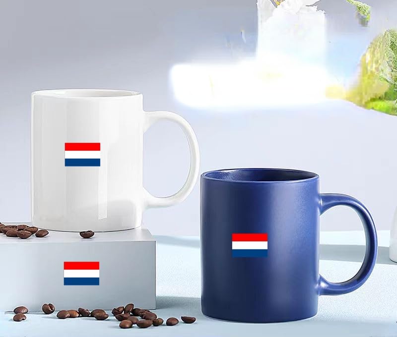 4 PCS Flag Stickers - Netherlands Flag Stickers Decals for Cup Computer Laptop Car Bumper Window Helmet Musical Instrument with Smooth Surface - size: Netherlands