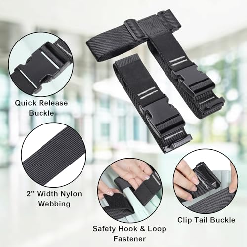 Vigorport Luggage Connector, Straps for Suitcase, Add A Bag Adjustable Attachment Accessories 2" Endless for Connect Your 3 Luggage Together-2 Pack (XXLarge) - size: 2''W XX-Large