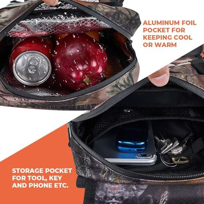 KEMIMOTO ATV Tank Bag Water-resistant Cooler All Terrain Vehicles Accessories Motorcycle Saddle Bag Compatible with Most ATVs and Snowmobiles Bicycles, Camo - color: Camo
