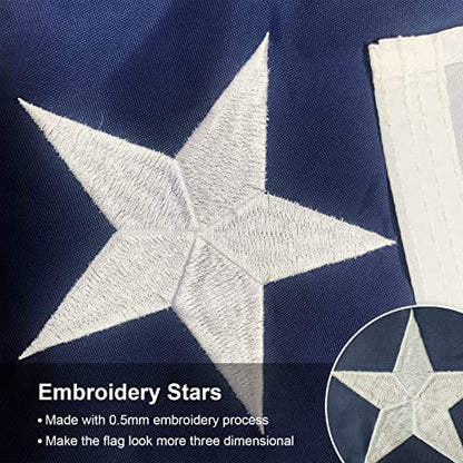 SYII Texas Boat Flag 16x24 Inch, Embroidered Stars Durable Nylon State of Texas Flags with Sewn Stripes and Brass Grommets for Yacht Motorcycle, Ensign Nautical Outdoor Banner - color: 16x24 Texas Boat Flag