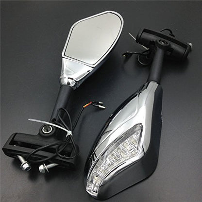 SMT-Yellow Led Lights Mirror Compatible With Suzuki Gsxr 600 750 1000 Hayabusa Sv650S Tl1000R Cd [B075WQNZWB]
