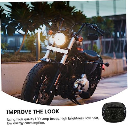 12v Motorcycle Tail Brake Light Turn Signal Function Led Rear Light for Motorcycle Modification and Safety