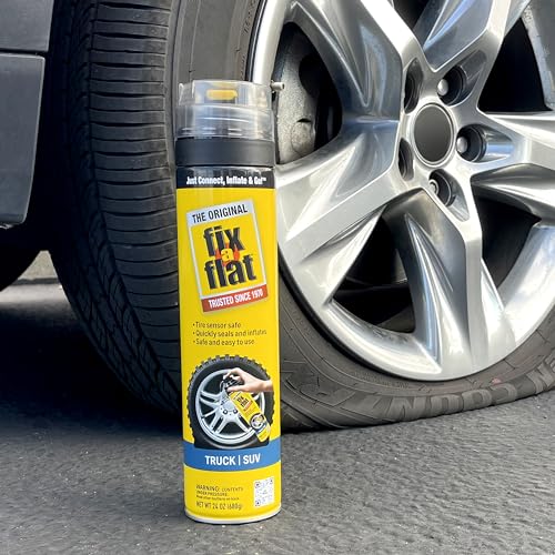 Fix-A-Flat S60369-6PK Aerosol Emergency Flat Tire Repair and Inflator, for X-Large Tires, Eco-Friendly Formula, Universal Fit for All Cars, Trucks and SUVs, 24 oz. (Pack of 6) - size: 24oz 6pk
