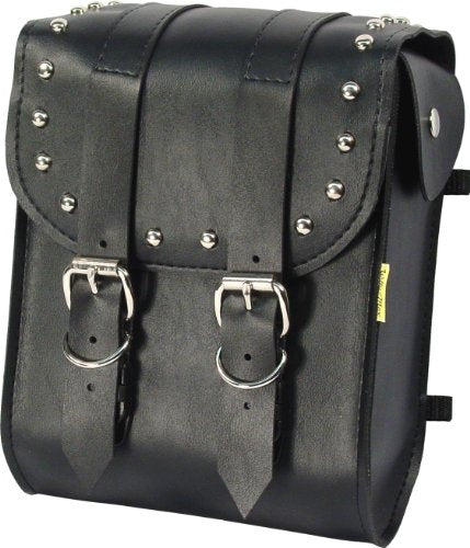 Dowco Willie & Max 58452-01 Ranger Series: Synthetic Leather Motorcycle Sissy Bar Bag, Black, Universal Fit, 6 Liter Capacity - style: Ranger Series