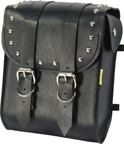 Dowco Willie & Max 58452-01 Ranger Series: Synthetic Leather Motorcycle Sissy Bar Bag, Black, Universal Fit, 6 Liter Capacity - style: Ranger Series