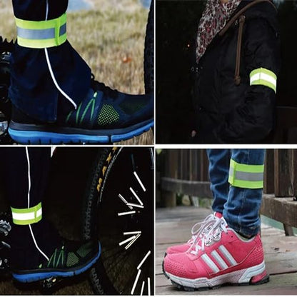 Bilymate Reflective Vest Straps with two reflective arm bands,Unisex Safety Gear Vests for Night Running Cycling Walking