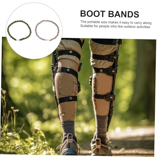 POPETPOP 8pcs Outdoor Boot Straps Bike Blousing Garters Boot Supplies Cycling Boot Ropes Elastic Boot Strap