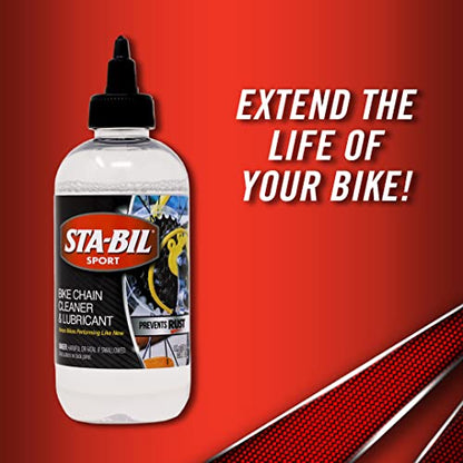 STA-BIL SPORT Bike Chain Cleaner & Lubricant - Prevents Rust on Chains, Cables, and Derailleurs, Premium Lubricant, Easy to Apply, Preserves Bike Chains, 8oz (22406) - style: STA-BIL Bike Cleaner & Protectant Kit