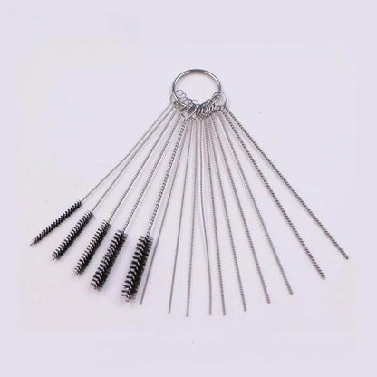 1 Set Cleaner Tools Carburetor Carbon Dirt Jet Remove Cleaning Needles Brushes for Automobile Motorcycle ATV Welder Carb Chainsaw - size: MediumB