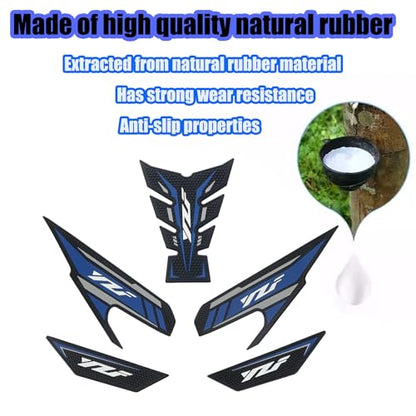 For YZF R25 R3 YZF R3 YZF R25 YZFR25 YZFR3 2025 motorcycle side tank pads tank pads knee pads protectors decals traction pads yzf r3 r25 2019-2025 motorcycle accessories (blue)