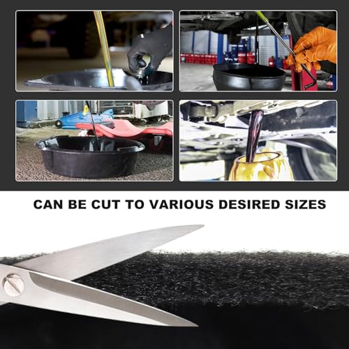 Oil Drain Splash Pad, 22" Square No Splatter Pad for Transmission Drain Pan, Heat-Resistant Oil Change Mats for Automotive Technicians & Mechanics, Car Accessories - color: 1 PCS