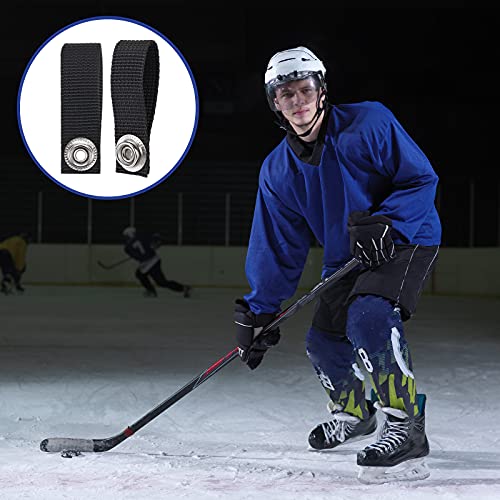 Shappy Hockey Helmet Chin Strap Detachable Helmet Loops Hockey Sports Chin Strap Replacement with Single Snap Accessory, Black