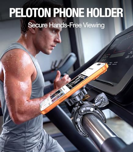 Coolpow Gym Magnetic Phone Holder Mount for MagSafe【Strong Magnets】 Stroller Phone Holder Adjustable Stand Clamp, with Gym Equipment, Stroller, Shopping Cart, Treadmill for iPhone 17 Pro Max 16 15 14