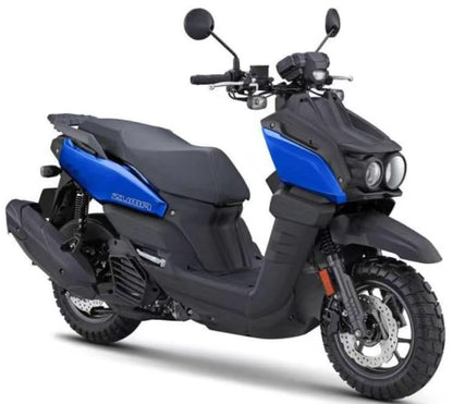 Mokuo Motorcycle Floding Footpegs Compatible with Zuma 2022 2023,Chinese Scooter Tank 125 150cc 9th Generation - color: Silver