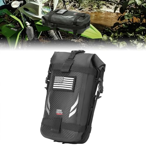 KEMIMOTO Motorcycle Front Fender Bag AND Stem Lock for Dirt Bike