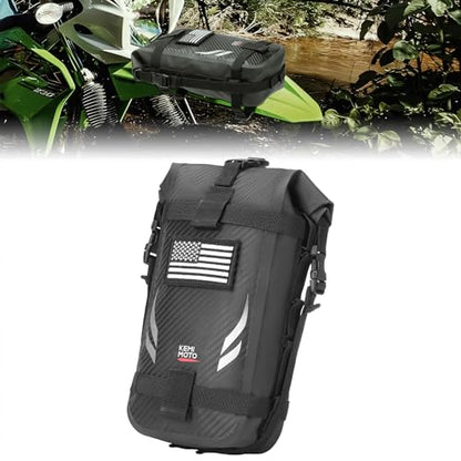 KEMIMOTO Motorcycle Front Fender Bag AND Stem Lock for Dirt Bike