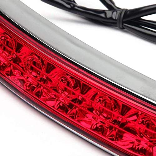 Eagle Lights Saddle-Lights Chrome Saddle Bag LED Lights for 2014 to Current Harley Davidson Touring Models - color: Chrome with Red Lens