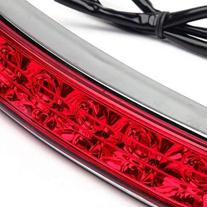 Eagle Lights Saddle-Lights Chrome Saddle Bag LED Lights for 2014 to Current Harley Davidson Touring Models - color: Chrome with Red Lens