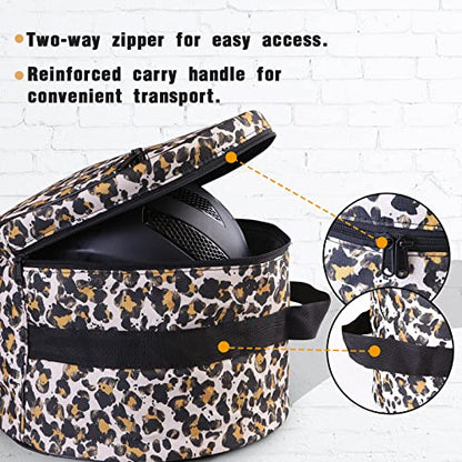 Harrison Howard Equestrian Motorcycle Riding Waterproof Helmet Bag Helmet Case Storage Carring Bag - color: Classic Leopard