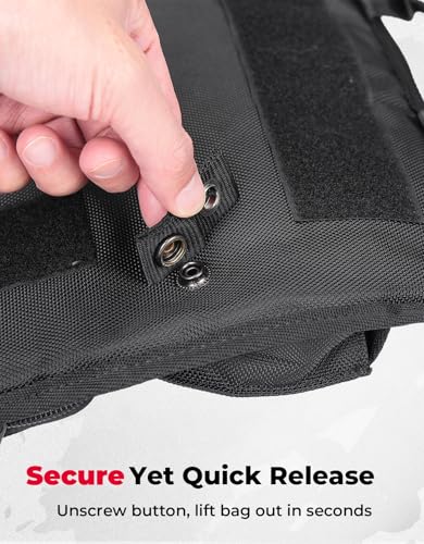 KEMIMOTO Upgraded Quick Release Organizer for Tour Pack Lid Compatible with Road Glide Road King Street Glide Touring Model Organizer Bag 1993-2013