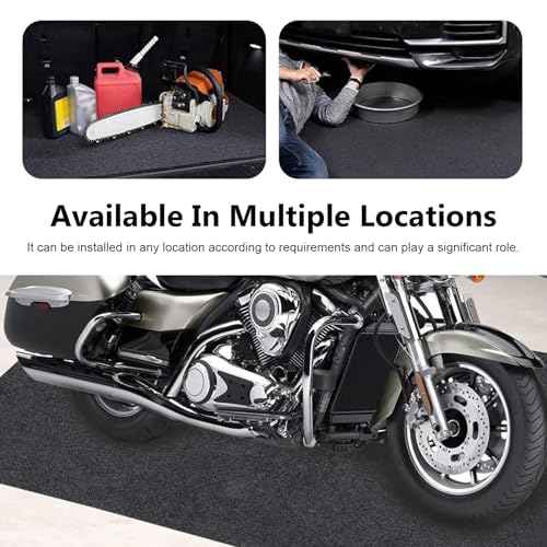 Heavy Duty Garage Floor Mat, 36" x 60" Oil Spill Mat for Under Car Driveway, Waterproof Non-slip Protective Flooring for Under Cars, Universal for Garage Maintenance Scenarios (Black)