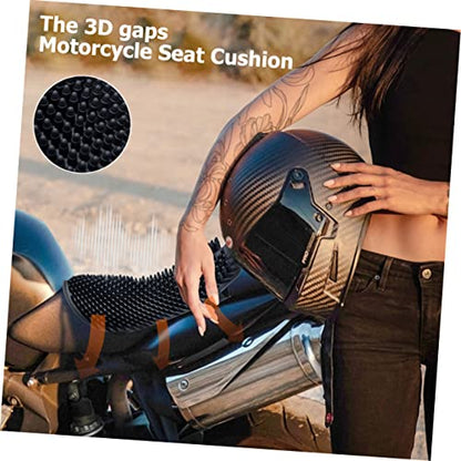 LIFKOME Breathable Slip Motorcycle Seat Cushion Pad Silicone Motorbike Cushion Shockproof for Bikes Cooling Heat Resistant Saddle Cover