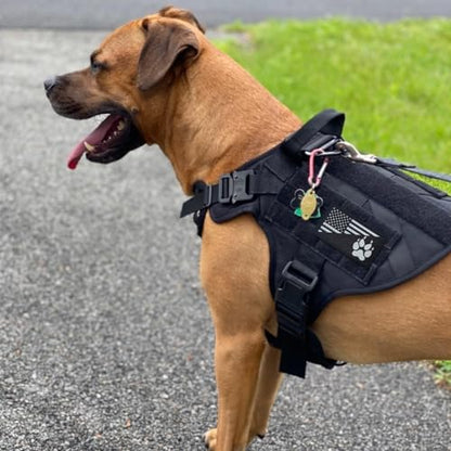 2Pcs Reflective American Flag(with Dog Tracking Paw) Patches Set, Tactical US Flag Patches Full Embroidery Military Patch for Caps Bags Vests Military Uniform - color: Reflective American Flag (with Dog Tracking Paw)