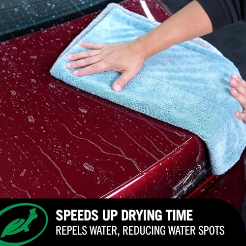 Turtle Wax 50834 1-Step Wax and Dry, Quick and Easiest Step to High Shine, for Cars, Trucks, Motorcycles and RVs, 26 oz. Double Pack with Microfiber Towel - size: 26 Fl Oz (Pack of 2)