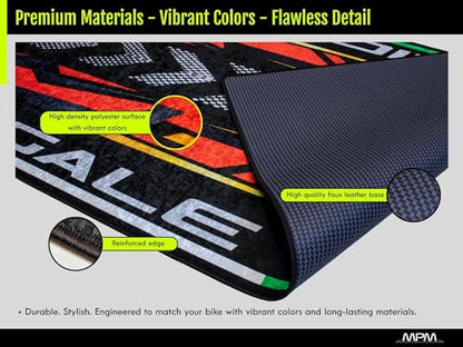 Parking Mat for FTR Carbon 1200 Motorcycle Model, Display and Pit Mat, Washable Non-Slip Garage, Showroom Mat, Rug (Size 1 : 86.6 x 39.4/220 x 100 cm) - size: 3'3" x 7'3" (Oblong)