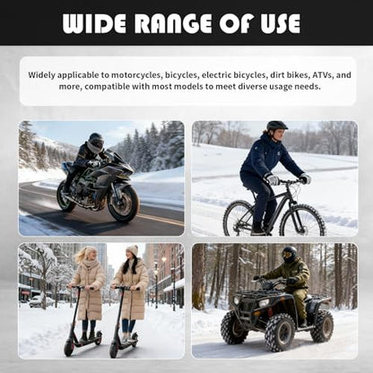 4PCS Soft Plush Motorcycle Handlebar Grips & Brake Covers,Anti-Slip Motorcycle Grips Covers for Comfortable Grip,Winter Essentials Motorcycles Accessories for Bike,Dirt Bike,ATV