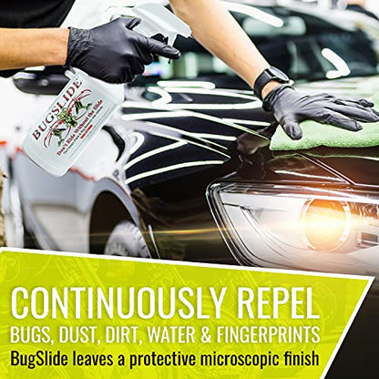BugSlide 64 Oz Cleaner Refill for Spray Bottles & Travel Kits - All Surfaces Cleaning and Detailing Solution for Vehicle Interior and Exterior Use - Shines, Degreases, Polishes - style: 64 Oz Refill