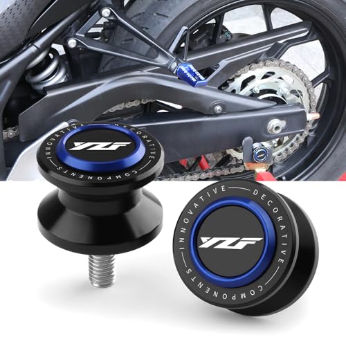 6MM Swingarm Spools Fit For YZF R7 R1 R6 R6S R9 YZF600R 2023 2024 2025 | Rear Frame Stand R7 R3 R1 R9 M6 Swingarm Spools Frame Sliders R7 R3 R1 Stand Support Accessory YZF Accessories BE - color: blue