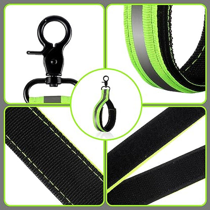 Kanayu 6 Pcs Green Firefighter Glove Strap Heavy Duty Gear Glove Safety Holder Straps with Reflective Firefighting Gear Accessories - color: Green