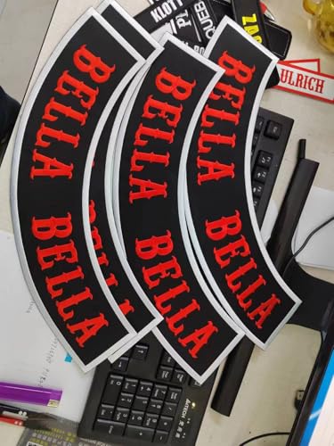 1pcs Top Patch Custom Embroidered Biker Patches, Personalized Embroidery Rocker Patch Rider Motorcycle Patches for Veterans Vest or Jacket (Black) - color: Black