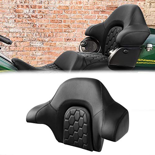 C.C. RIDER Wrap Around King Tour Trunk Backrest fit for Harley Touring Road King Street Glide Road Glide Electra Glide 2014-2024 - color: Passenger Backrest 23#Black