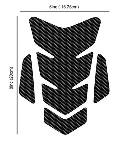 3D Motorcycle Carbon Fiber Vinyl Gel Gas Tank Pad Protector Decal and Sticker Tankpad. (New Generation Silicone-Based Adhesive) - color: Carbon F
