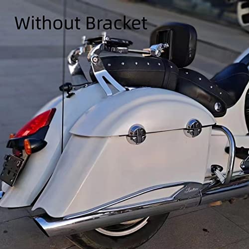 Adjustable Sissy Bar Backrest With Folding Luggage Rack For Harley/Indian/BMW R18/Honda,Black