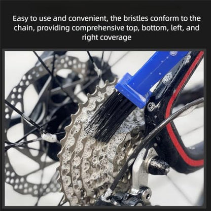 VACHAN 5PCS Bike & Motorcycle Chain Cleaning Tool Set – Includes Chain Washer, Crankset Brush & Detailing Brushes for Bicycle and Motorcycle Drive Train Maintenance