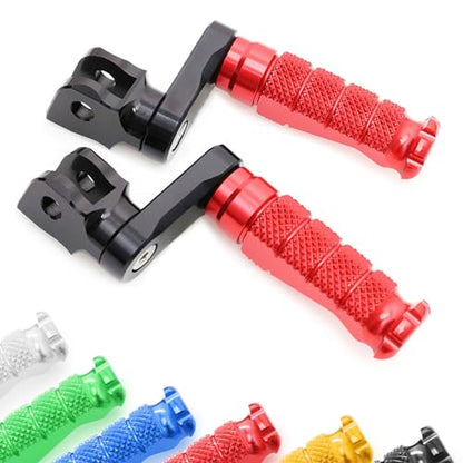 MCMOTOPARTS R-FIGHT Front Rider Footpeg Footpegs Foot Pegs Footrests Green Compatible with ER-6F 2006-2008 06 07 08 - color: Green, size: Standard (No Extension)
