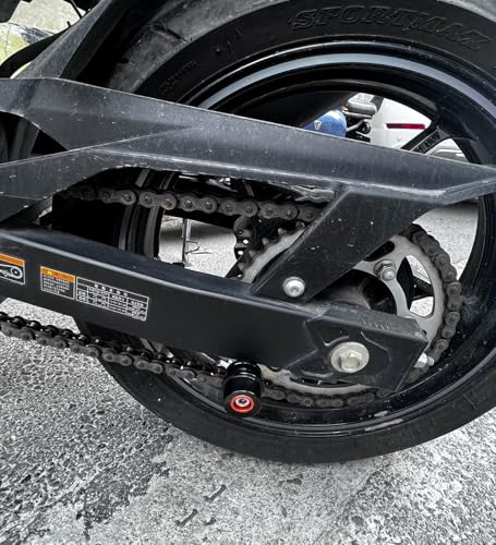M8 Bobbins Swing Arm Spools For Ninja 400 500 650 ZX6R ZX10R GSXS 750 1000 GSX-8S GSXR 600 750 1000 S1000RR/R/XR CBR 600 900 954 1000 RR Motorcycle Swingarm Spools Slider Stand Paddock Screw (Red) - color: Red